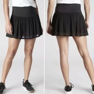 Athleta Black A-Game Mesh Preppy Coquette Skort